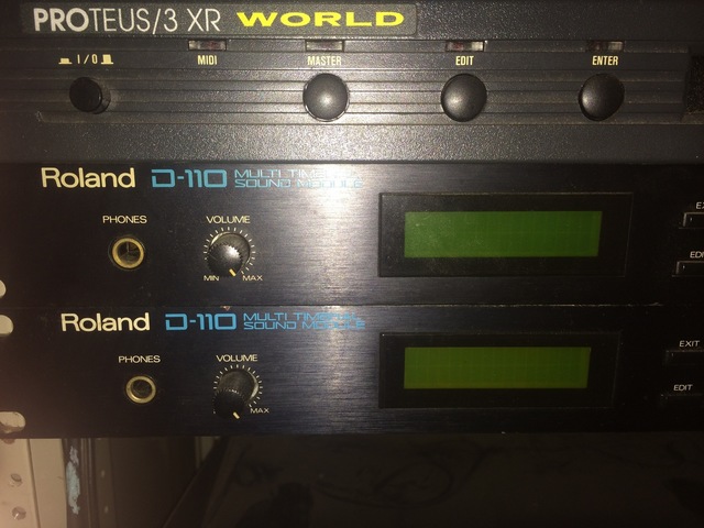 Roland D-110 LA音源 サウンドモジュール 動作品 ビンテージシンセ 美品】Roland D-110 音源モジュール